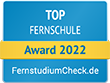 Siegel - FernstudiumCheck – Top Fernschule 2015 bis 2022